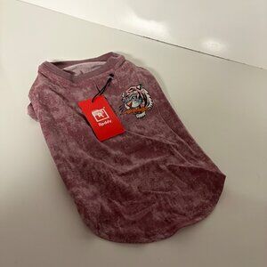 Reddy Mauve Dog T-Shirt Tiger Design Size Medium 16-18in D-Ring Portal NEW